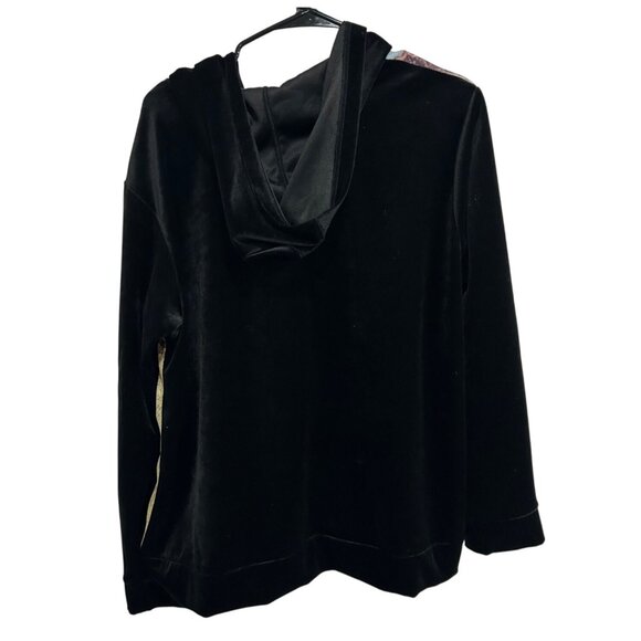 Coldwater Creek Womens Floral Zip-Up Hoodie Jacket Multicolor Size 1X - Picture 2 of 8